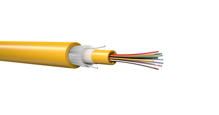 4FO (1x4) Direct Buried Central Tube Fiber Optic Cable SM E9 OS2 Anti Rodent 1750N PE KL-A-DQ(ZN)B2YPE Black
