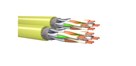 Twisted Pair Cable MegaLine® F10-130 S/F Cca Cat7A