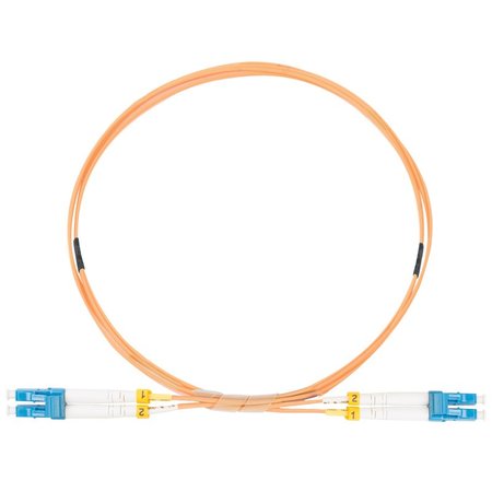 LC/UPC-LC/UPC Fiber Patch Cord Duplex MM OM2 2.0mm 1m Orange