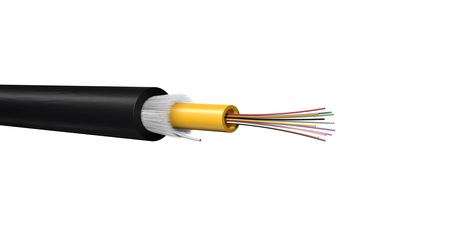 8FO (1x84) Direct Buried Central Tube Fiber Optic Cable SM E9 OS2 Anti Rodent 1750N PE KL-A-DQ(ZN)B2YPE Black