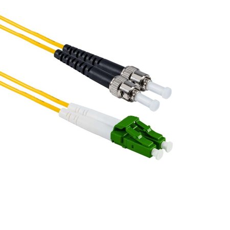 LC/APC-ST/APC Fiber Patch Cord DuplexSM OS2 7m Yellow