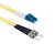 ST/APC-LC/UPC Fiber Patch Cord DuplexSM OS2 1m Yellow