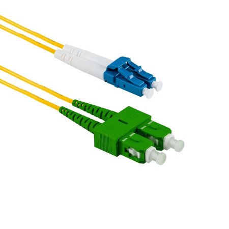 SC/APC-LC/UPC Fiber Patch Cord DuplexSM OS2 5m Yellow