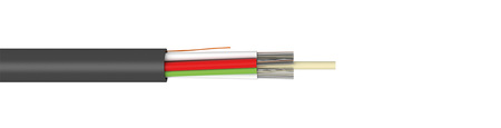 24FO (2x12) Câble à fibre optique à micro-conduit soufflé à l'air et à tube lâche MM G.651.1 Diélectrique Non armé