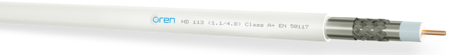 Coaxial Cable RG6 Class A+ Trishield LSNH Outer jacket PVC CPR-Class Dca,s2, d2, a1 HD-113-LSNH (1,1/4,8)