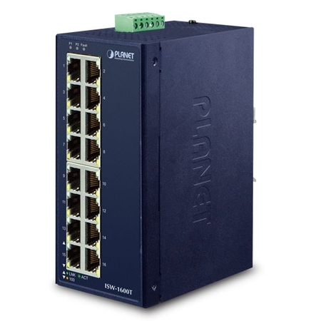 Industrial 16-Ports 10/100TX Fast Ethernet Switch