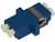 Adaptadores de fibra óptica LC/PC Duplex Monomodo (SM) Full Flanged Azul