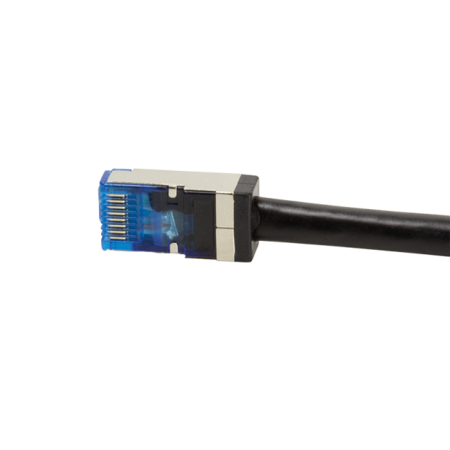 Cable de conexión S/FTP Cat.6A para exteriores, negro, 2 m - CQ7053S