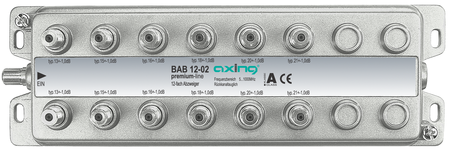 12-way Coaxial MultiTap 13 .. 21dB 1.0 GHz terminal type BAB01202