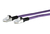 Cat 6A RJ45 Ethernet Cable Patch Cord AWG 26 0.5 m purple-black