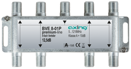 Verteiler 8-fach 1.2 GHz F-Buchse premium-line BVE00801P