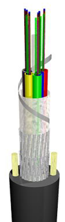 Cable de Fibra Óptica 12FO (1x12) Tubo Loose Microducto de fibra soplable SM G.657.A2