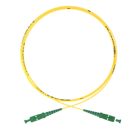 SC/APC-SC/APC  Fiber Patch Cord Simplex OS2 G.652.D 0.9mm 3m LSZH yellow