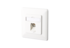 E-DAT Cat 6 1 Port UP flush-mounted Wall Outlet pure white