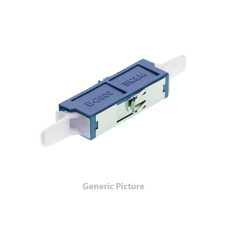 E2000 Simplex Fiber Optic Adapter Blue SC Cutout Uncoded