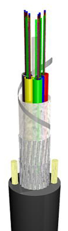 96FO (8x12) Duct Flex Tube Fiber Optic Cable SM G.657.A2