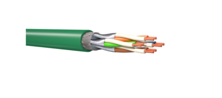 Twisted-Pair-Kabel MegaLine® F6-90 S/F B2ca Cat7