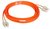 SC/PC-SC/PC Fiber Optic Patch Cord Duplex MM OM2 2.5mm 1m Orange