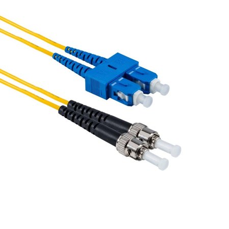ST/APC-SC/UPC Fiber Patch Cord DuplexSM OS2 10m Yellow