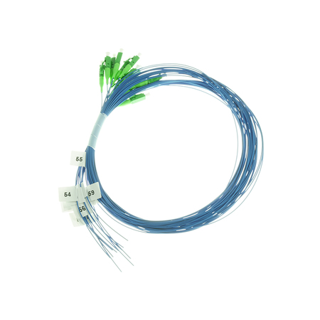 LC/APC Fiber Optic Pigtail SM Simplex 0.9mm 1,5m Blue