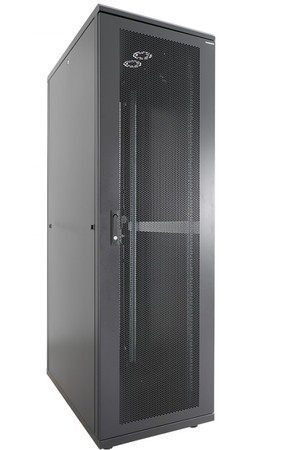 Server Rack Cabinet Floor Standing 19" 42U 600x1000mm Steel Black