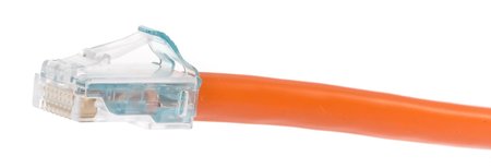 Cat 6A RJ45 Network Cable U/UTP Solid LSZH Cordagemodular 4.9m Orange