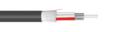 Câble Fibre Optique 12FO (2x6) Flex Tube Conduit SM G.652.D Cablescom