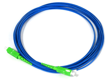 Cordon de brassage fibre SC/APC-SC/APC Simplex OS2 G.652.D 2,0 mm 6 m LSZH Bleu