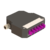 DIN-Schienenabschlussbox | 6 LC Duplex | DP8 | Multimode OM4 LC/UPC Violett