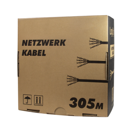 Cable U/UTP Cat.6 CCA EconLine PVC grey  305m - CPV0034