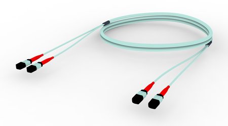 48FO MPO-M/UPC-MPO-M/UPC Fiber Trunk Vorverbundenes Kabel Ultra Low Loss (ULL) MM OM4 LSZH 233M (765FT)