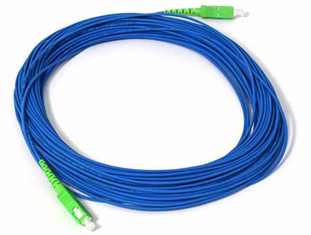 SC/APC-SC/APC Cable de conexión de fibra Simplex OS2 G.652.D 2.0mm 20m LSZH Azul