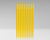 Palillo de Sonda plástico amarillo - paquete con 10 unidades JIC-22035/10