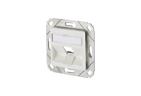 Modul wall outlet UPk 1 port pure white unequipped