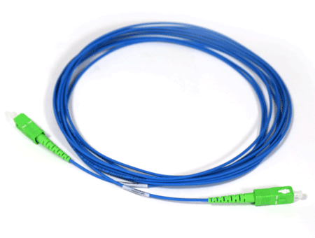 SC/APC-SC/APC Fibra Patch Cord Simplex OS2 G.652.D 2.0mm 5m LSZH Azul