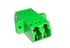 Adaptateurs fibre optique LC/PC Duplex monomode (SM) Full Bride Green