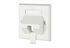 Modul wall outlet UK-style 1 port 45 degree unequipped