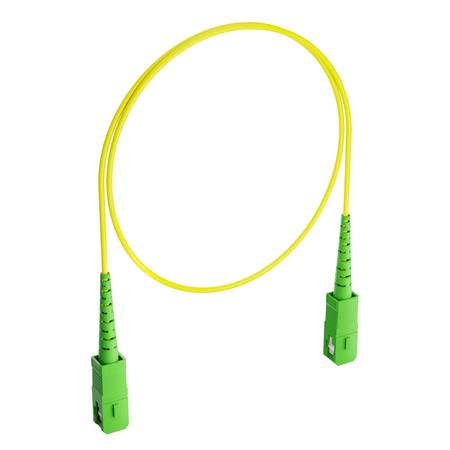 Cable de conexión de fibra SC/APC-FC/PC Duplex SM G.652.D 1.8mm 5m Amarillo