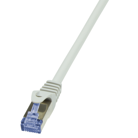 Patch Cable Cat.6A S/FTP  PrimeLine AWG27 PIMF LSZH grey 0,5m - CQ3022S