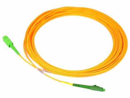 LC/APC-SC/APC Fiber Patch Cord Simplex OS2 G.657.A1 2.0mm 10m LSZH yellow