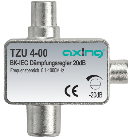 Dämpfungsregler BK IEC-Buchse IEC-Stecker 01-1006 MHz 05-20dB Dämpfung TZU00400