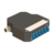 Caja de terminación de raíl DIN | 6 LC dúplex en ángulo | DP2 | Monomodo G.657.A2 LC/UPC azul