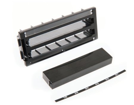 Kit de placas adaptadoras para plataforma de conectividade universal (UCP) com 48 placas de face e 48 inserções em branco Preto