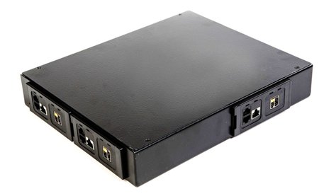 AMP CO Ultra Caja de distribución 8 puertos 2 pares Negro