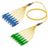 12FO SC/UPC-LC/APC Câble à Fibre Optique Pré-Terminé OS2 G.657.A2 3.0mm 10m Yellow