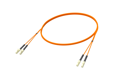 LC/PC-LC/PC Fiber Patch Cords duplex OM2 G.651.1 2mm 25m Orange