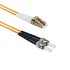 ST/UPC-LC/APC Fiber Patch Cord Duplex MM OM2 3m Orange