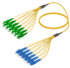 12FO SC/APC-LC/UPC Câble à Fibre Optique Pré-Terminé OS2 G.657.A2 3.0mm 10m Yellow