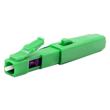 Connecteur à Fibre Optique LC/APC Simplex Monomode Pre-Polished Vert