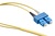 SC/PC-SC/PC Fiber Patch Cord Duplex SM E9 OS2 FRNC I-V(ZN)HH Fig.O 3m Yellow
